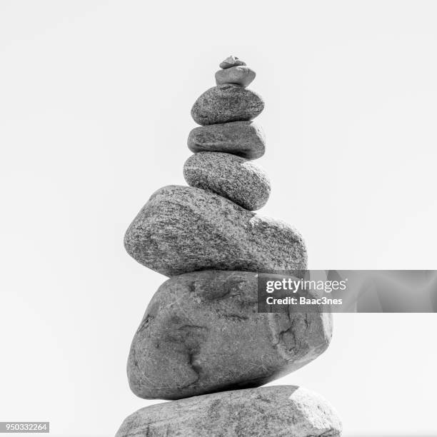 rocks balancing on one another - balance stones stock pictures, royalty-free photos & images