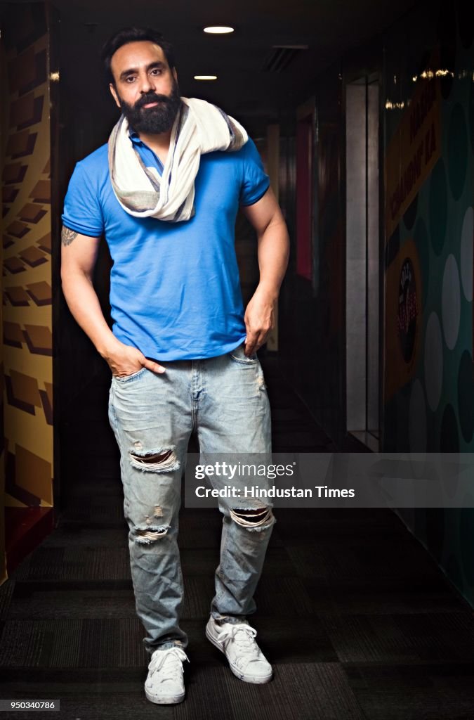 Punjabi singer Babbu Maan poses during an exclusive interview with HT...  News Photo - Getty Images