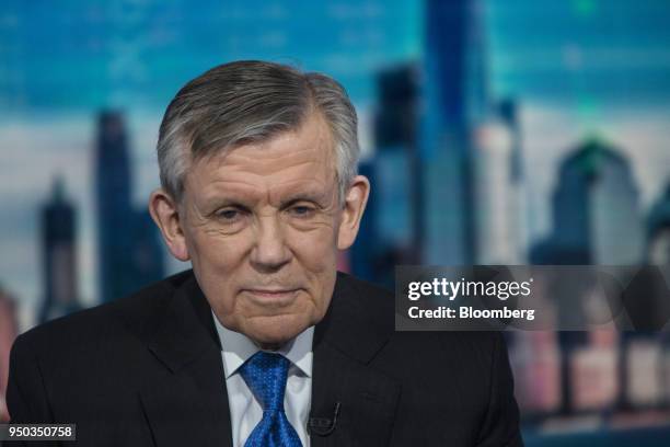 Nick Pinchuk, chairman and chief executive officer of Snap-on Inc., listens during a Bloomberg Television interview in New York, U.S., on Monday,...