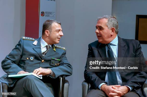 Colonel Gerardo Mastrodomenico, Commander G.I.C.O. Of the Guardia di Finanza of Rome, Colonel Francesco Gosciu, Head of the DIA Operative Centre in...