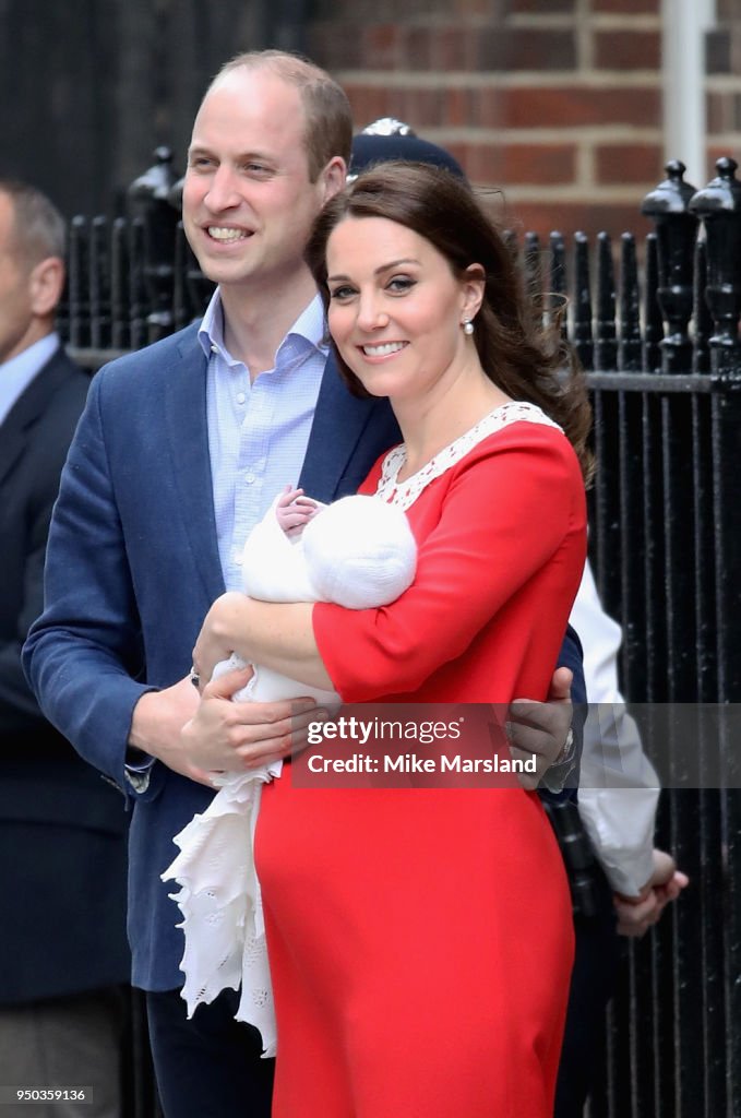 The Duke & Duchess Of Cambridge Depart The Lindo Wing With Their Baby Boy