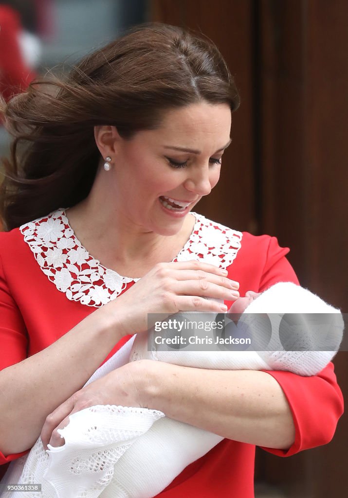 The Duke & Duchess Of Cambridge Depart The Lindo Wing With Their New Son