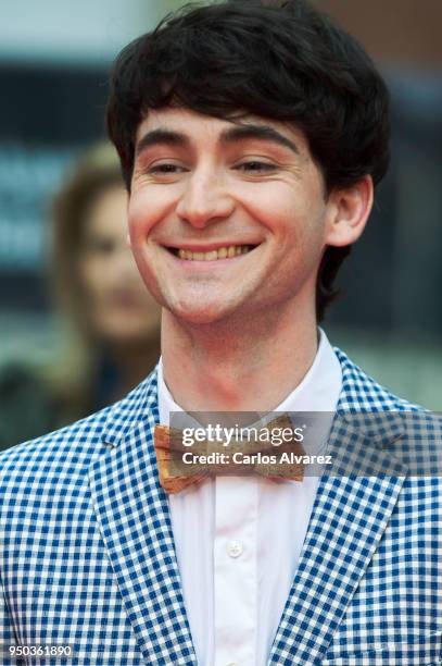 Actor Alvaro Fontalba attends the 21th Malaga Film Festival closing ceremony at the Cervantes Teather on April 21, 2018 in Malaga, Spain.