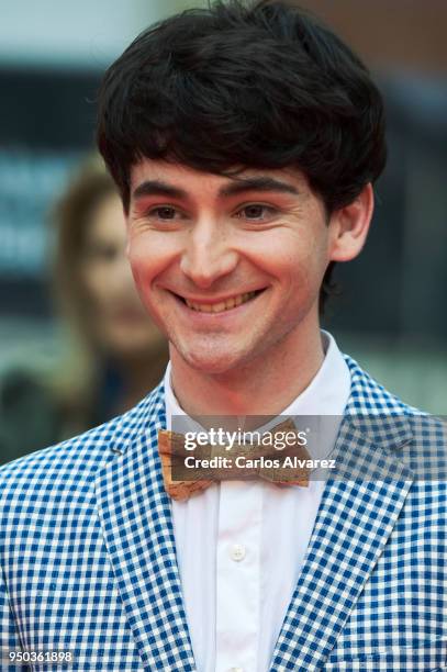 Actor Alvaro Fontalba attends the 21th Malaga Film Festival closing ceremony at the Cervantes Teather on April 21, 2018 in Malaga, Spain.