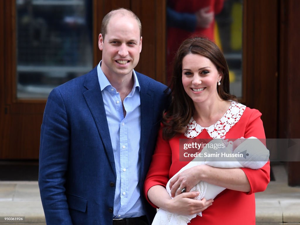 The Duke & Duchess Of Cambridge Depart The Lindo Wing With Their New Son