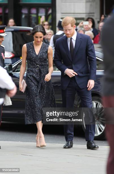 Prince Harry and Meghan Markle attend the 25th Anniversary Memorial Service to celebrate the life and legacy of Stephen Lawrence at St...
