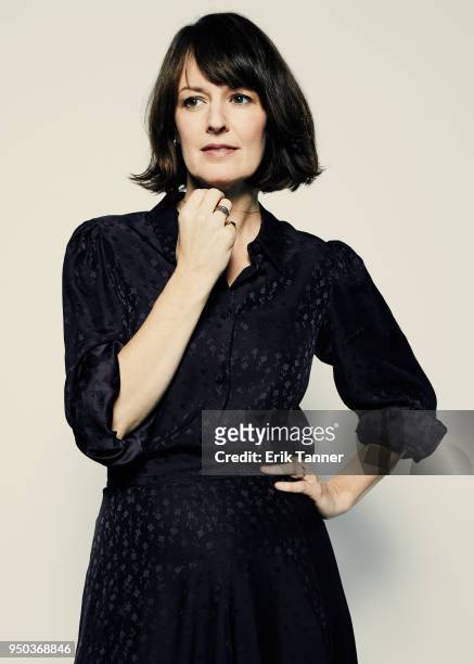 Rosemarie DeWitt of the film Song of Back and Neck poses for a portrait during the 2018 Tribeca Film Festival at Spring Studio on April 23, 2018 in...