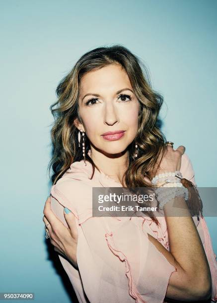 Alysia Reiner of the film Egg poses for a portrait during the 2018 Tribeca Film Festival at Spring Studio on April 21, 2018 in New York City.