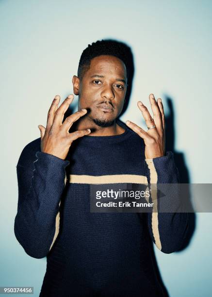 Blair Underwood of the film Mr. Soul poses for a portrait during the 2018 Tribeca Film Festival at Spring Studio on April 22, 2018 in New York City.