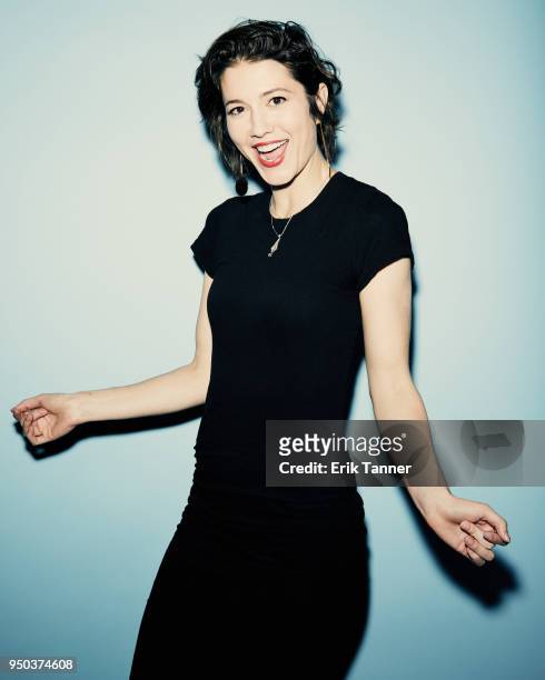 Mary Elizabeth Winstead of the film All About Nina poses for a portrait during the 2018 Tribeca Film Festival at Spring Studio on April 22, 2018 in...
