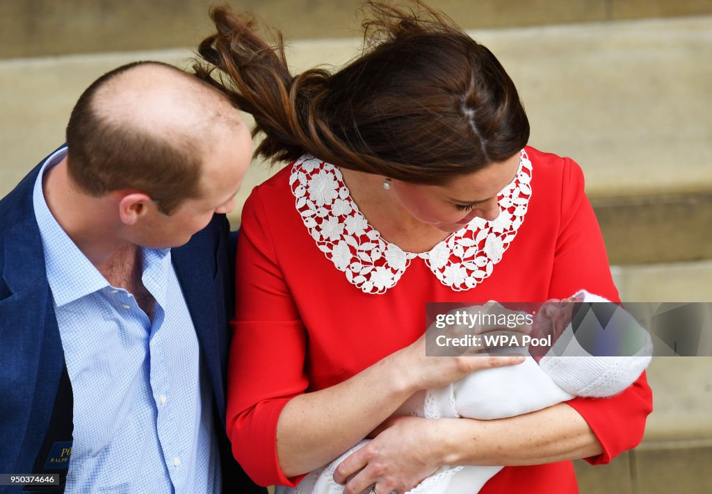 The Duke & Duchess Of Cambridge Depart The Lindo Wing With Their New Son