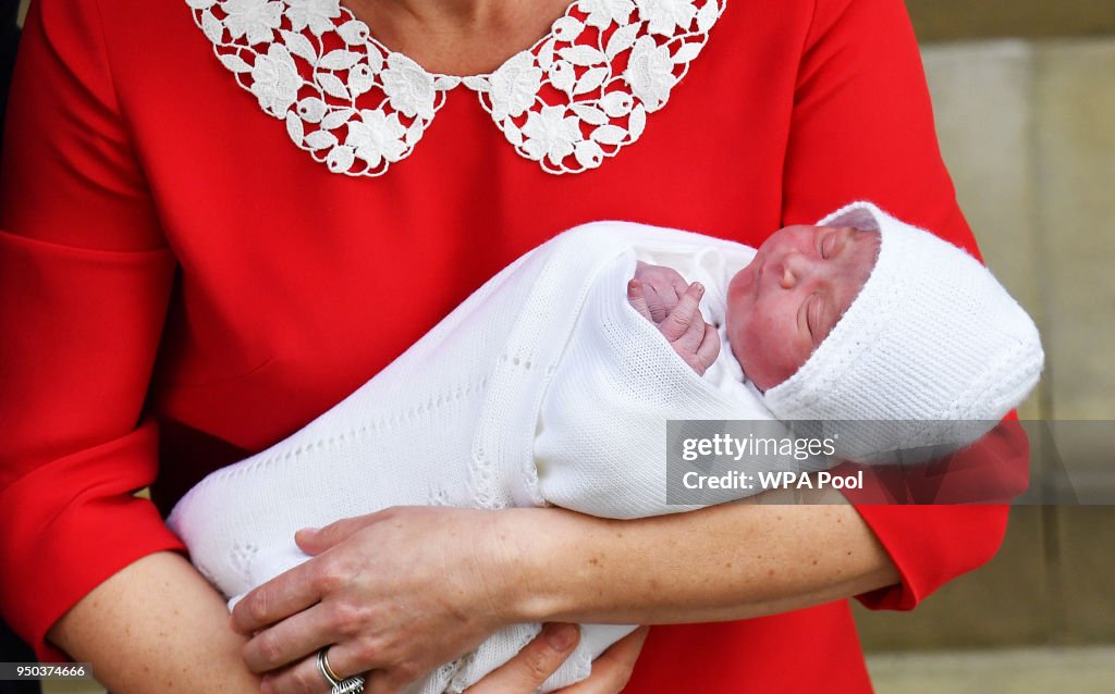 The Duke & Duchess Of Cambridge Depart The Lindo Wing With Their New Son