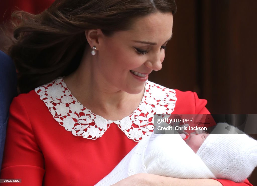 The Duke & Duchess Of Cambridge Depart The Lindo Wing With Their New Son