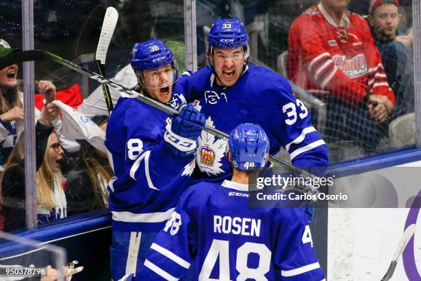 The Toronto Marlies host the Utica Comets in game 2 of their AHL Calder Cup playoff series at the Ricoh Coliseum.