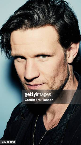 Matt Smith of the film Mapplethorpe poses for a portrait during the 2018 Tribeca Film Festival at Spring Studio on April 22, 2018 in New York City.