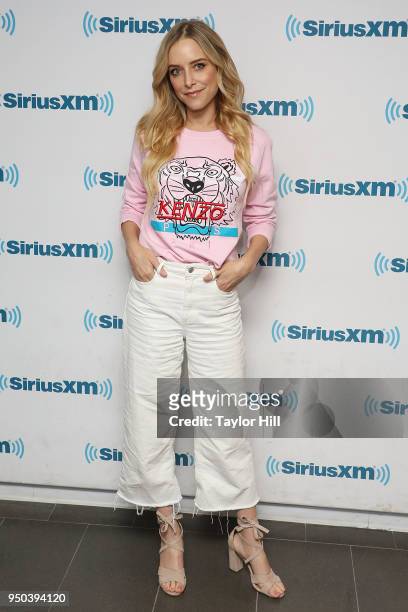 Jenny Mollen visits the SiriusXM Studios on April 23, 2018 in New York City.