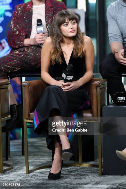Actress Ella Purnell visits the Build Series to discuss the new TV series "Sweetbitter" at Build Studio on April 23, 2018 in New York City.