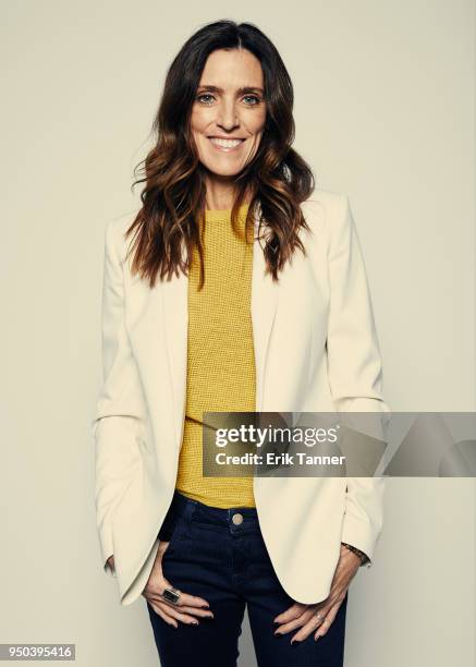 Laura Brownson of the film The Rachel Divide poses for a portrait during the 2018 Tribeca Film Festival at Spring Studio on April 23, 2018 in New...