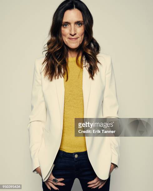 Laura Brownson of the film The Rachel Divide poses for a portrait during the 2018 Tribeca Film Festival at Spring Studio on April 23, 2018 in New...