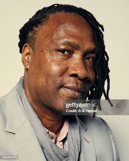 Roger Ross Williams of the film The Rachel Divide poses for a portrait during the 2018 Tribeca Film Festival at Spring Studio on April 23, 2018 in...