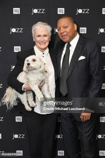 Glenn Close and Wynton Marsalis attend Jazz At Lincoln Center's 30th Anniversary Gala at Jazz at Lincoln Center on April 18, 2018 in New York City.