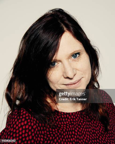 Susanna Nicciarelli of the film Nico, 1988 poses for a portrait during the 2018 Tribeca Film Festival at Spring Studio on April 23, 2018 in New York...