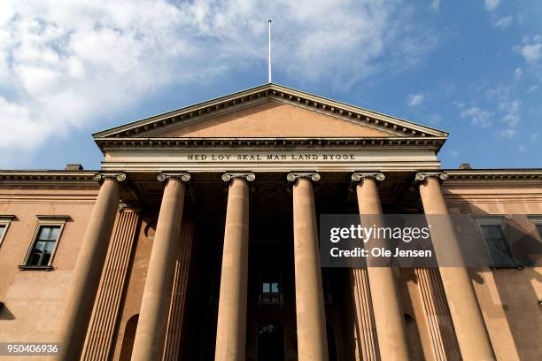 Copenhagen City Court where the case against Danish submarine owner Peter Madsen takes place at the last day before pronouncement of sentence on...