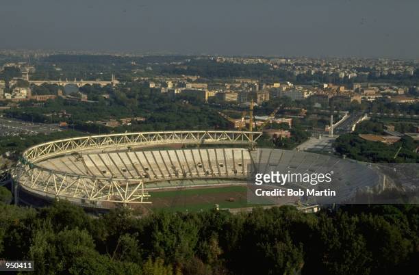 General view of the Stadio Olimpico in Rome. \ Mandatory Credit: Bob Martin /Allsport