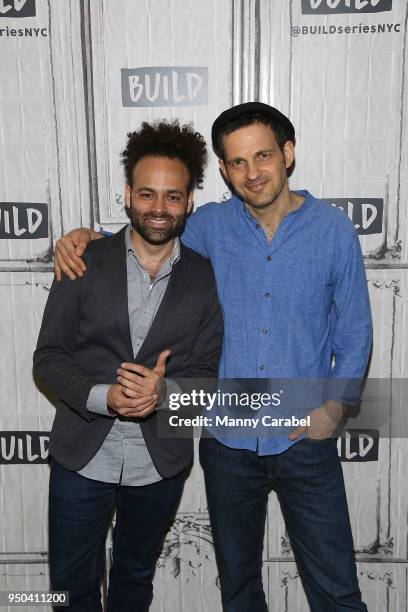 Shawn Snyder and Geza Rohrig visit Build Series at Build Studio on April 23, 2018 in New York City.