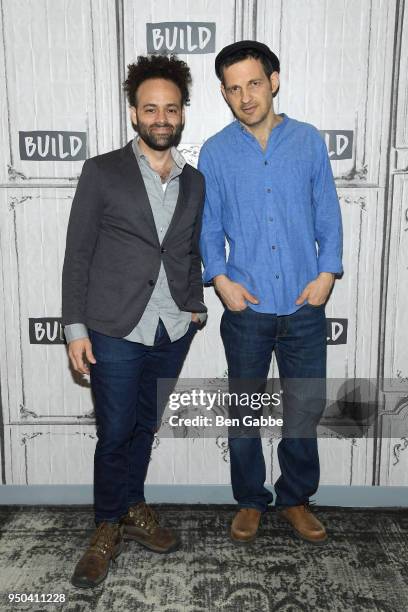 Director Shawn Snyder and actor Gza Rhrig visit the Build Series to discuss the film "To Dust" at Build Studio on April 23, 2018 in New York City.