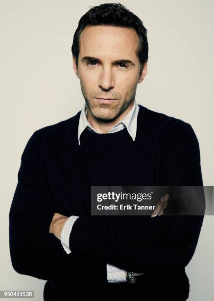 Alessandro Nivola of the film Into the Disobedience poses for a portrait during the 2018 Tribeca Film Festival at Spring Studio on April 23, 2018 in...