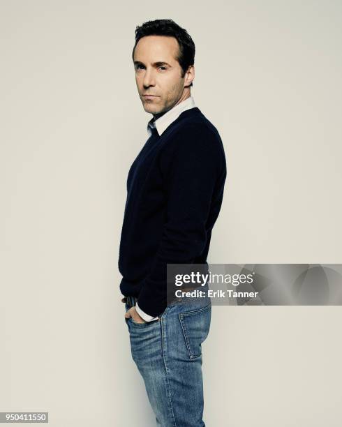Alessandro Nivola of the film Into the Disobedience poses for a portrait during the 2018 Tribeca Film Festival at Spring Studio on April 23, 2018 in...