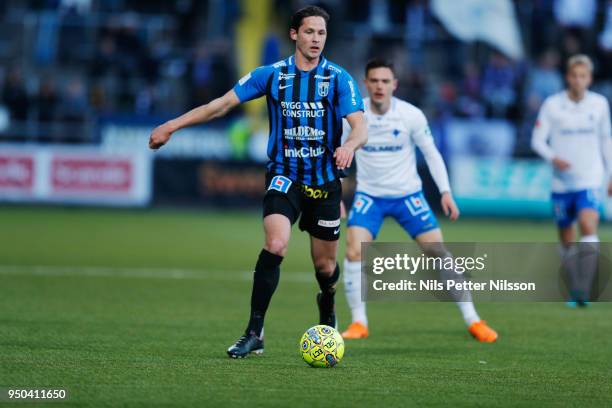 Philip Haglund of IK Sirius FK during the Allsvenskan match between IFK Norrkoping and IK Sirius FK on April 23, 2018 at Ostgotaporten, Norrkoping,...