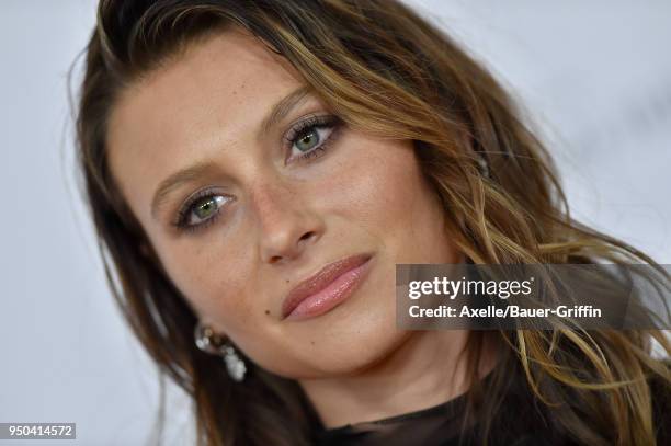 Actress Aly Michalka arrives at the 25th Annual Race to Erase MS Gala at The Beverly Hilton Hotel on April 20, 2018 in Beverly Hills, California.