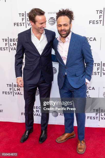 Alessandro Nivola and Shawn Snyder attend premiere of To Dust during Tribeca Film Festival at SVA Theater.
