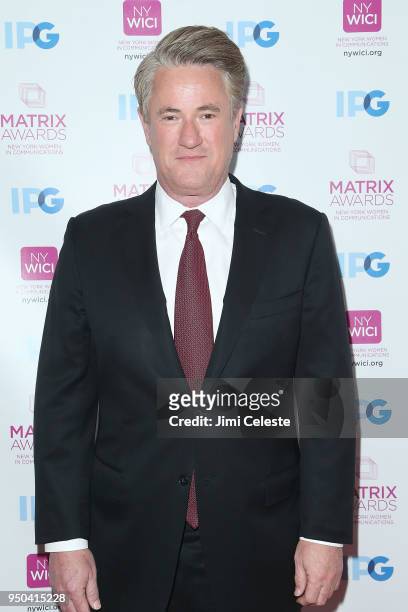 Joe Scarborough attends the 2018 Matrix Awards at Sheraton New York Times Square on April 23, 2018 in New York City.