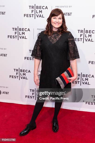 Pam Murphy attends premiere of All About Nina during Tribeca Film Festival at SVA Theater.