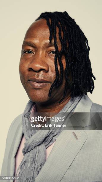 Roger Ross Williams of the film The Rachel Divide poses for a portrait during the 2018 Tribeca Film Festival at Spring Studio on April 23, 2018 in...