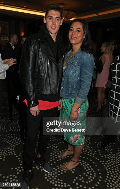 Isaac Carew attends the GQ Food & Drink Awards at Rosewood London on April 23, 2018 in London, England.