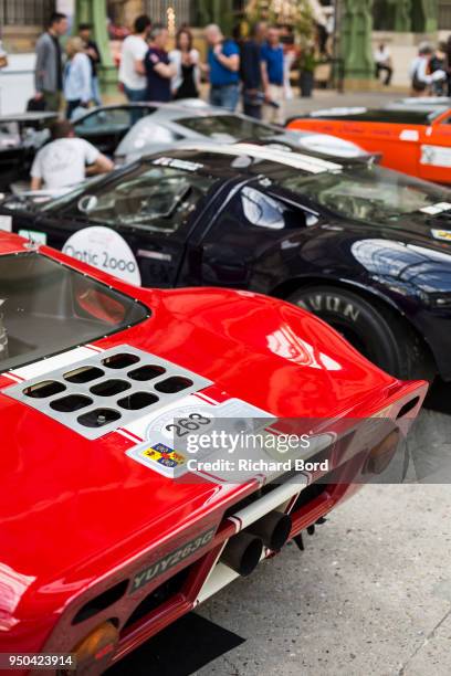 Ford GT 40 MKII 1967 is seen during the Tour Auto Optic 2000 at Le Grand Palais on April 23, 2018 in Paris, France.