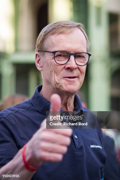 Finish Rally Driver Ari Vatanen poses during the Tour Auto Optic 2000 at Le Grand Palais on April 23, 2018 in Paris, France.