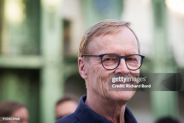 Finish Rally Driver Ari Vatanen poses during the Tour Auto Optic 2000 at Le Grand Palais on April 23, 2018 in Paris, France.