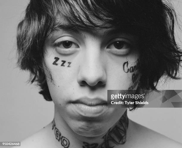 Rapper Lil Xan poses for a portrait on January 15, 2018 in Los Angeles, California.
