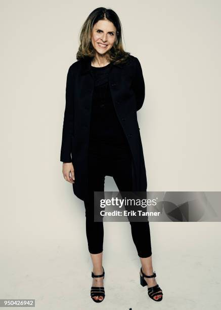 Amy Ziering of the film The Bleeding Edge poses for a portrait during the 2018 Tribeca Film Festival at Spring Studio on April 23, 2018 in New York...