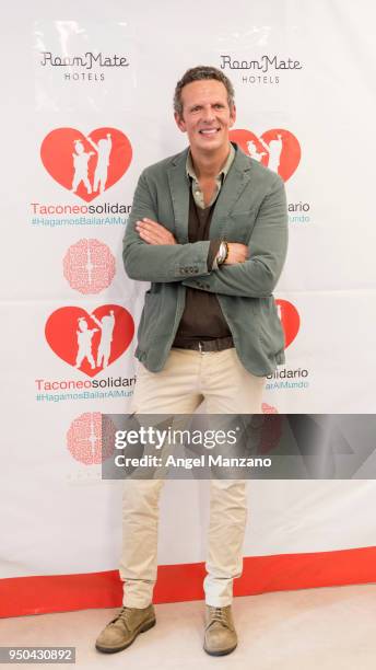 Joaquin Prat attends Taconeosolidario presentation from Querer foundation on April 23, 2018 in Madrid, Spain.