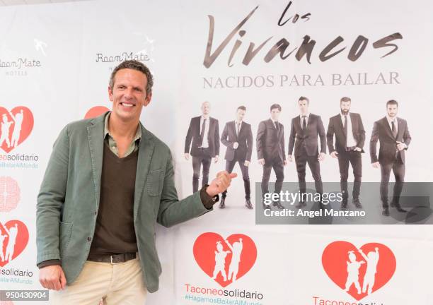 Joaquin Prat attends Taconeosolidario presentation from Querer foundation on April 23, 2018 in Madrid, Spain.