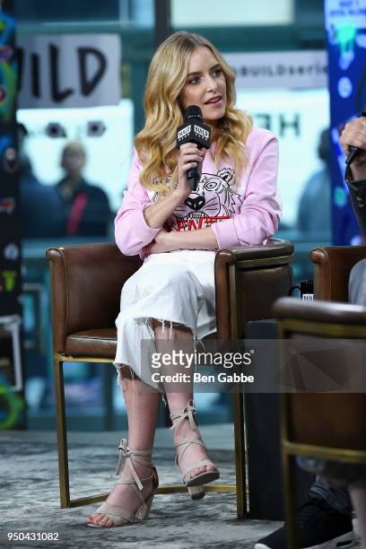 Actress Jenny Mollen visits the Build Series to discuss the game show "To Dust" at Build Studio on April 23, 2018 in New York City.