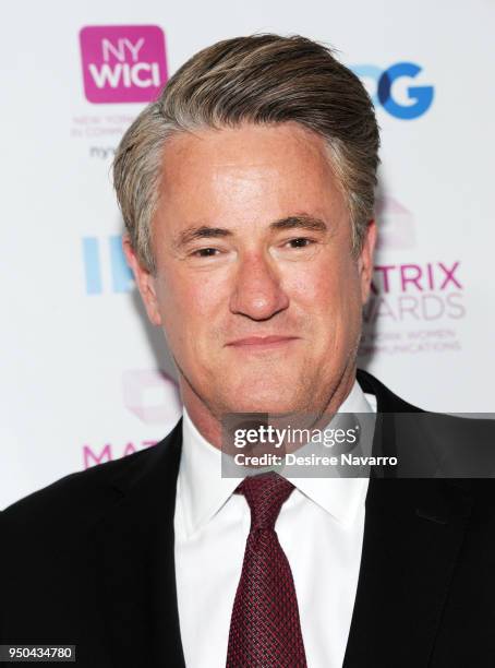 Co-host Joe Scarborough attends 2018 Matrix Awards at Sheraton New York Times Square on April 23, 2018 in New York City.