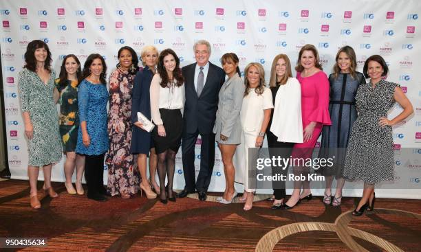 Megan Twohey, Emily Steel, Jodi Kantor, Dia Simms, Mika Brzezinski, Betsy Kenny Lack, Michael I. Roth, Halle Berry, Shelley Zalis, Kim Kelleher,...