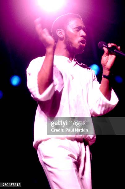 Jeffrey Osbourne at the Poplar Creek Music Theater in Hoffman Estates, Illinois, July 25, 1985.